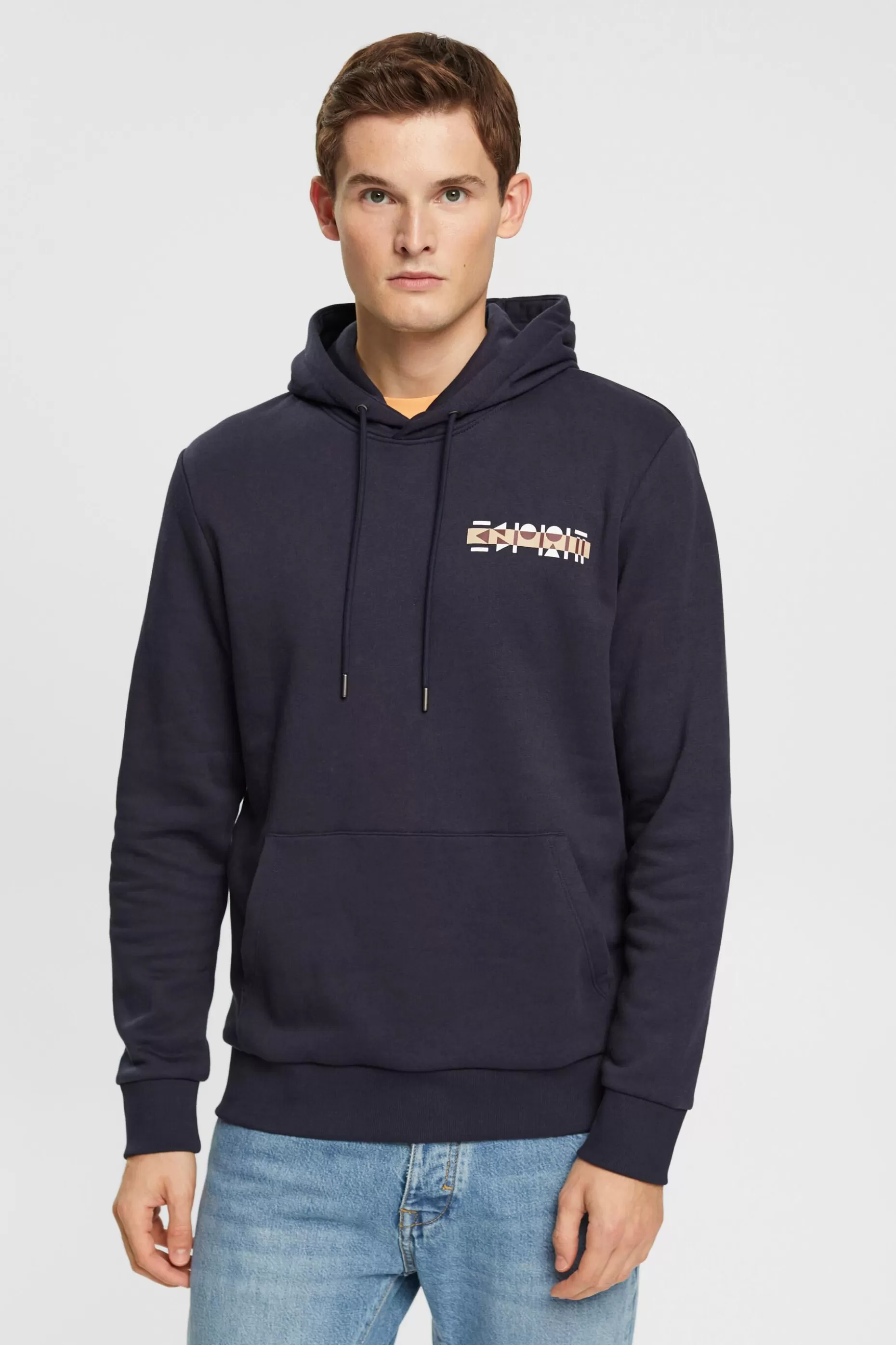 ESPRIT Logo Print Hoodie at our Online Shop *Men Sweatshirts + Hoodies